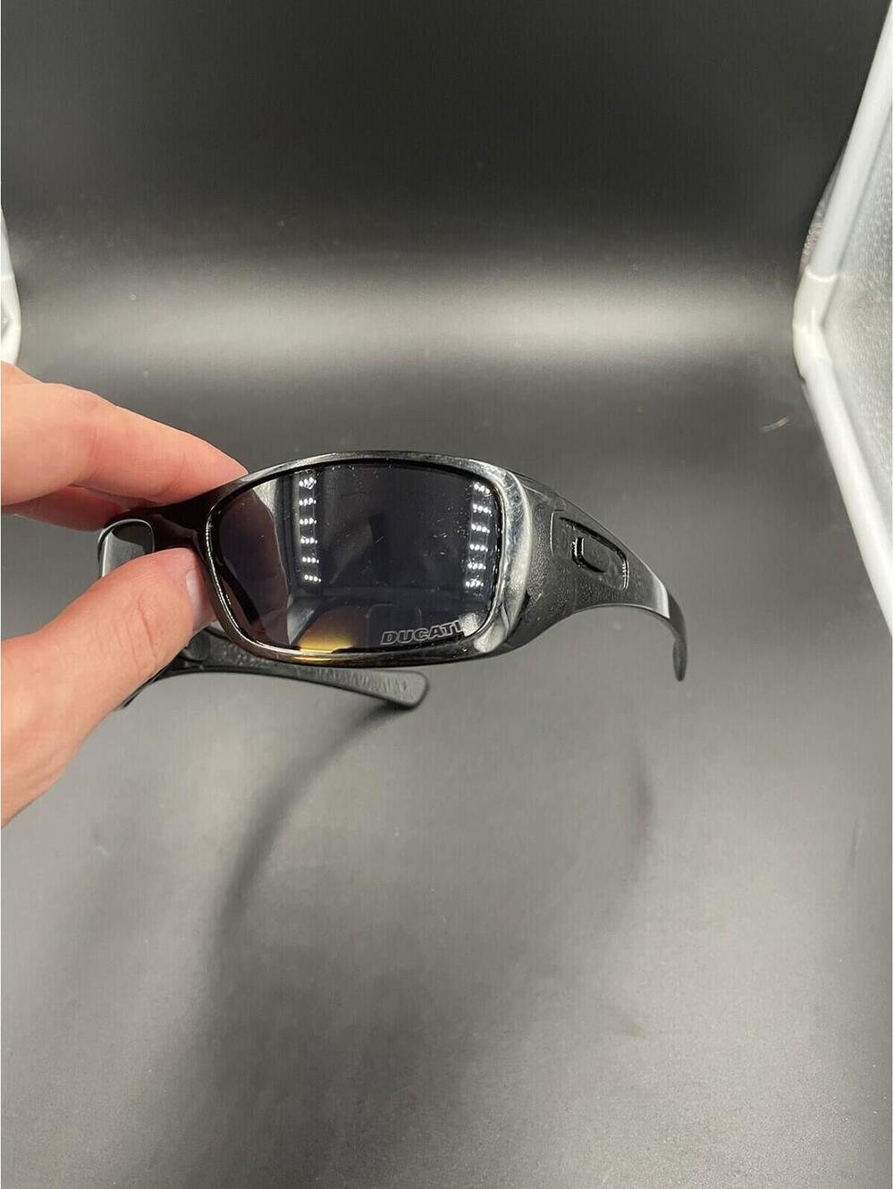 Oakley Hijinx Polished Black w/Black Iridium Lenses (Ducati Etched)